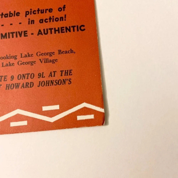 Vintage Indian Village Lake George New York Brochure Travel Guide Map - Picture 10 of 11